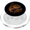 Cute Book Lover Animal Art Collection Smart Fish Libro di lettura Carino Animale Nerd Art PopSockets PopGrip per MagSafe