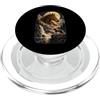 Majestic Equine Spirit & Nature Art Tees Mystical Majestic Horse Spirit Animal Full Moon Nature Retro PopSockets PopGrip per MagSafe