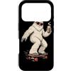 Graphic Apparel Store for Skateboard Cof Custodia per iPhone 17 Pro Yeti Coffee Skateboard Character Art per gli appassionati di skateboard