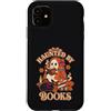 Spooky Bookworm Aesthetic and Cozy Readi Custodia per iPhone 11 Haunted By Books Carino Spooky Ghost Reader Art