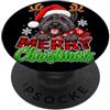 BouvierdesFlandresLovers Funny Bouvier des Flandres Merry Christmas Santa Renna PopSockets PopGrip Adesivo