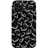 Grandio Design Library Book Lover Custodia per iPhone 11 Pro Bookworm Book Lover Minimalist Books Flock Pattern Nero
