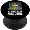 Casino Gambler Video Poker Apparel Video Poker Gambler Always Play Max Coins PopSockets PopGrip Adesivo