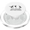Pole Style Pole Dance Design for Pole Da La principessa sexy ha un palo baci 3 diverse mosse di pole dance PopSockets PopGrip per MagSafe