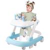 Supfine Girarrosto 2 in 1 con vassoio per attività musicali rimovibile, girello per bambini facilmente pieghevole, da 6 a 18 mesi, fino a 12 kg (2 in 1,60 x 55 x 70 cm, blu)