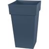 EDA - Vaso di fiori quadrato alto toscano, volume 62 l, 39 x 39 x 65 cm, blu jeans