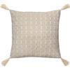 Douceur d'Intérieur, Cuscino decorativo sfoderabile, 40 x 40 cm, Perla | Jacquard, fili metallizzati, soffici, chiusura a zip, facile da installare, decorazione per la casa, divano, soggiorno