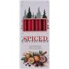 DONAU HOME Candela da tavola Spiced Christmas/candela di paraffina/20 x 170 mm/ 4 pezzi/arancio con chiodi di garofano/rosso/candele a pilastro, candele decorative/per la decorazione
