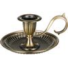 Healifty Decorativo Natale, Vintage Bronze Farmhouse, Dinner Handle Stand Ferro Padelle Camino Taper Centre Candelabro Mantello Palmare Chamberstick Candela Titolari di inaugurazione della casa Art