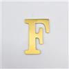 Yooumilife Numeri Civici Da 3 Pollici, Numero Di Porta Moderno In Metallo Ottone, 8 Cm, Lettere Dorate Per Indirizzo Di Cassetta Postale, Segno Decorativo Per Esterni, Per Camera D'hotel, Giardino(F)