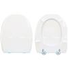 HYDRO HOME Copriwater Full 56 Azzurra legno rivestito in resina poliestere bianco
