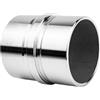 V2Aox Connettore per Tubo in Acciaio Inox Connettore per Corrimano con Barra Centrale per Tubi da 42,2 mm Connettore per collegamento Ringhiera Balcone V2Aox