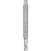 QUARKZMAN T45 Punte Cacciaviti Torx 4 (100mm) L Set Precisione | Gambo Esagonale 1/4, Magnetiche, Senza Foro, Antimanomissione, a Stella a 6 Punte, in Acciaio S2, per Uso Industriale