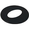 MBM Canna fumaria Rosone DN 125 mm per soffitto inclinato a 45° verniciato nero canna fumaria pellet