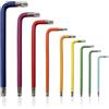 zaknszan Set 9 Chiavi Torx con Impugnatura Cromate Professionali, Misure da T10 a T50 Set, Acciaio Cromo-Vanadio, per Riparazione Biciclette e Progetti Fai-da-Te