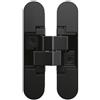 Bricoleva.it Cerniera a Scomparsa Regolabile per Porte, Portata 40 kg ogni 2 Cerniere - Cerniera Singola per Porte - Ideale per Mobili e Armadi (Nera)