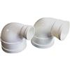 Zhongkaihua Riduttore Aumentatore Adattatore Connettore del Condotto a Gomito in PVC In Linea Riscaldamento Raffreddamento Ventilazione Ventola del Condotto da 160mm a 110mm-1pz