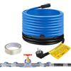 Hojalis 8M Cavo Riscaldante Antigelo, Cavo Riscaldante 230V, 25 W/M Cavo Riscaldante Con Termostato, Cavo Riscaldante Autoregolante, Cavo Di Riscaldamento Impermeabile Per Tubazioni