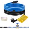 WDKXCN Cavo Scaldante Antigelo, 4M Cavo Riscaldante Autoregolante con Termostato Incorporato per Protezione di Tubi Acqua, Serpentina Riscaldante Filo Cavi Termici per Tubi Domestici Piante Grondaie