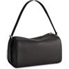befen Borsa a Tracolla da Donna in Vera Pelle, Piccola Borsa Hobo da Spalla, Piccola Borsa Cilindrica in Pelle con Protezione RFID e due Cinturini