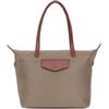 Hexagona Paris - Borsa shopper a spalla da donna, collezione POP- in nylon, colore: nero