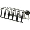 A CA MIA Classic Supporto Costine BBQ in Acciaio Inox - Cottura Verticale | 5 spazi uniformi da 4 cm per carne e verdure - Barbecue, forno e lavastoviglie