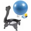 Generic Sedia palla yoga, sedia for correzione della postura con palla equilibrio | Sedia ergonomica con palla for esercizi for yoga e pilates, capacità di peso di 300 kg