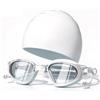 LBAWJWAIL Occhialini Da Nuoto Con Tappi Per Orecchie Integrati E Cuffia Da Nuoto | Protezione UV Antiappannamento Impermeabile Per Piscina E Acque Libere