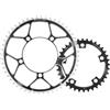 SQIANKUN Monocorona MTB Corona for Bicicletta 110BCD for Bici da Strada 50-34T 52-36T 53-39T 5 bulloni in Lega di Alluminio a Doppia velocità Ruota for Catena Parti Biciclette