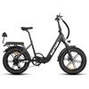 Rattan LF PRO Bicicletta Elettrica Pieghevole per Adulti, Batteria Rimovibile 48V 18Ah 864Wh, Autonomia 120 km, 2 Posti, Freni Idraulici