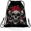 Generic Drawstring Bag Pirate Skull Sacchetti Regalo 36x42cm | Zaino con Coulisse Stampata Zaino Sportiva per spiaggia Adulti Palestra