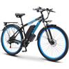 QIKAITU K820 Bicicletta elettrica, bicicletta 48V 20AH E con portatelefono, biciclette elettriche 26x4 per adulti, 85N. M 250W Ebike 100KM Range 21 velocità freni idraulici a disco