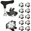 zwxqe Set di punte di trazione per scarpe da golf, tacchetti per scarpe da golf | Tacchetti di ricambio per scarpe da golf, tacchetti antiscivolo per campo da golf, ad installazione rapida
