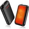 Macchiatto Set di 2 scaldamani elettrici, 5000 mAh, regalo per uomini e donne | Scaldamani tascabile ricaricabile tramite USB, 5 livelli di calore, magnetico, regalo di Natale, regalo di Babbo Natale, sci