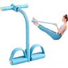 Ruayia Allenatore addominale, pedale, corda di trazione per corpo, attrezzo per allenamento bodybuilding, 6 tubi, corda elastica di trazione per la casa, lo yoga, il fitness, blu