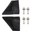 SageFurned Hydrofoil per motore fuoribordo ABS per stabilizzatore nero Hydrofoil | Migliora la velocità, riduce il consumo, plastica ABS, compatibile con 50 per ps, laccato nero