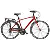 Cicli Adriatica Bazam - Bicicletta Touring Uomo 28 City-Trekking Boxter HP, Cambio a 21 Velocità, Telaio in Alluminio, Taglia 45, Rosso Scuro
