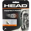 HEAD Perfect Power-Corda per Racchetta da Squash, Multicolore, Colore: Bianco, Misura 17 Unisex Adulto