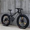 Generic MTB 26 Fat Tire Hardtail Doppio Telaio di Sospensione Tutto Terreno 21 Velocità