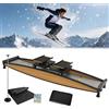 ZengHeBloom Simulatore Di Sci Per Allenamento, Carico 150 Kg, Con Bastoncini Da Sci, Ski Simulator Macchina Per Allenamento A Casa, Macchina Per L'Allenamento Simulato Dell'Equilibrio Del Corpo Sugli Sci