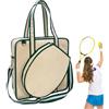 zwxqe Borsa in tela per racchette da tennis, grande borsa a tracolla da tennis | Borsa per attrezzature sportive, zaino leggero da tennis, elegante porta racchetta da tennis, borsa per attrezzatura da