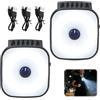 unillea Luce da corsa con clip USB, 2 pezzi, lampada a LED con 4 modalità di luce, luce da jogging ricaricabile, per corsa, escursionismo, campeggio e attività all'aperto