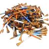 PFMSAAF Tee da Golf Magliette da Golf | Confezione da 100 accessori for forniture in legno da 2-3/4 pollici, colori marrone molto brillante, durevoli, lunghi 70 mm
