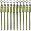 SEWOART 10 Pezzi Girella da Pesca Anti Torsione in ABS e Lega di Rame | Carpfishing e Mare, Robusta e Piombi, Riduce Torsione della Lenza in Barca
