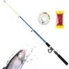Generico Canna da Pesca alla Trota Bastone Telescopico Ultra Leggero da 110 cm Fiume | Attrezzatura e Equipaggiamento da Pesca Adatta a Fiume Lago e Acqua Salata Regalo di