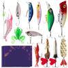 Generico Kit Esche Artificiali Pesca 12 Pezzi Esca Natalizia Colorata con Ami | Set Artificiali Da Pesca Per Feste Natalizie Per Acque Di Ruscello Lago Fiume Invaso Trota Persico Sgombro Siluro E Orata