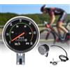 hzexun Computer Da Bicicletta Tachimetro Per Bici Contachilometri Classico Meccanico Analogico Per Cyclette, Accessori MTB Universali Per Ciclismo Rotondo