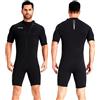 ZCCO Tuta corta da uomo, in neoprene, 3 mm, con cerniera frontale, per immersioni, nuoto, surf, snorkeling