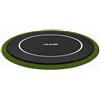 VirtuFit Groundlevel - Trampolino da 305 cm | Tappeto elastico Groundlevel, 305 cm, superficie di salto piana, parete di supporto, bordo di protezione