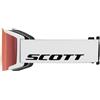 SCOTT Maschera da sci unisex Shield, bianco-rosso cromato S3, taglia unica